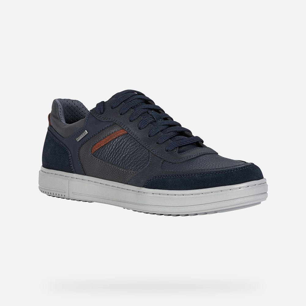 Basket Geox Levico Abx - Bleu Marine - Homme 021367-QDO